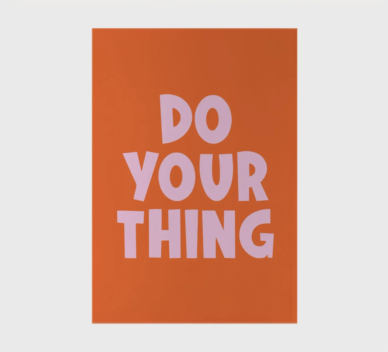 Do Your Thing quote notebook by Paigaam Studio
