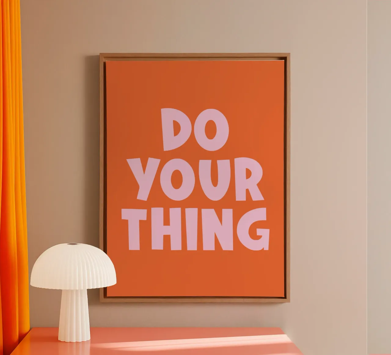 Citazione di Do Your Thing tela con Cornice a cassetta da Paigaam Studio
