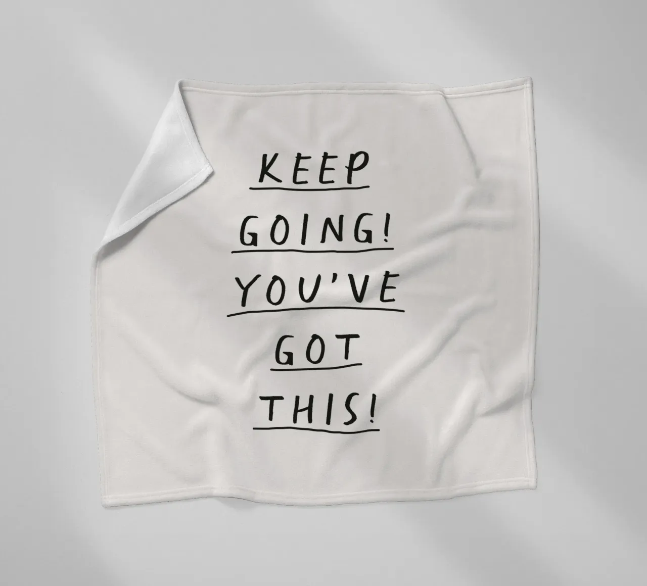 Keep Going You've Got This Uplifting Tipografia scritta a mano coperta in pile da THE MOTIVATED TYPE