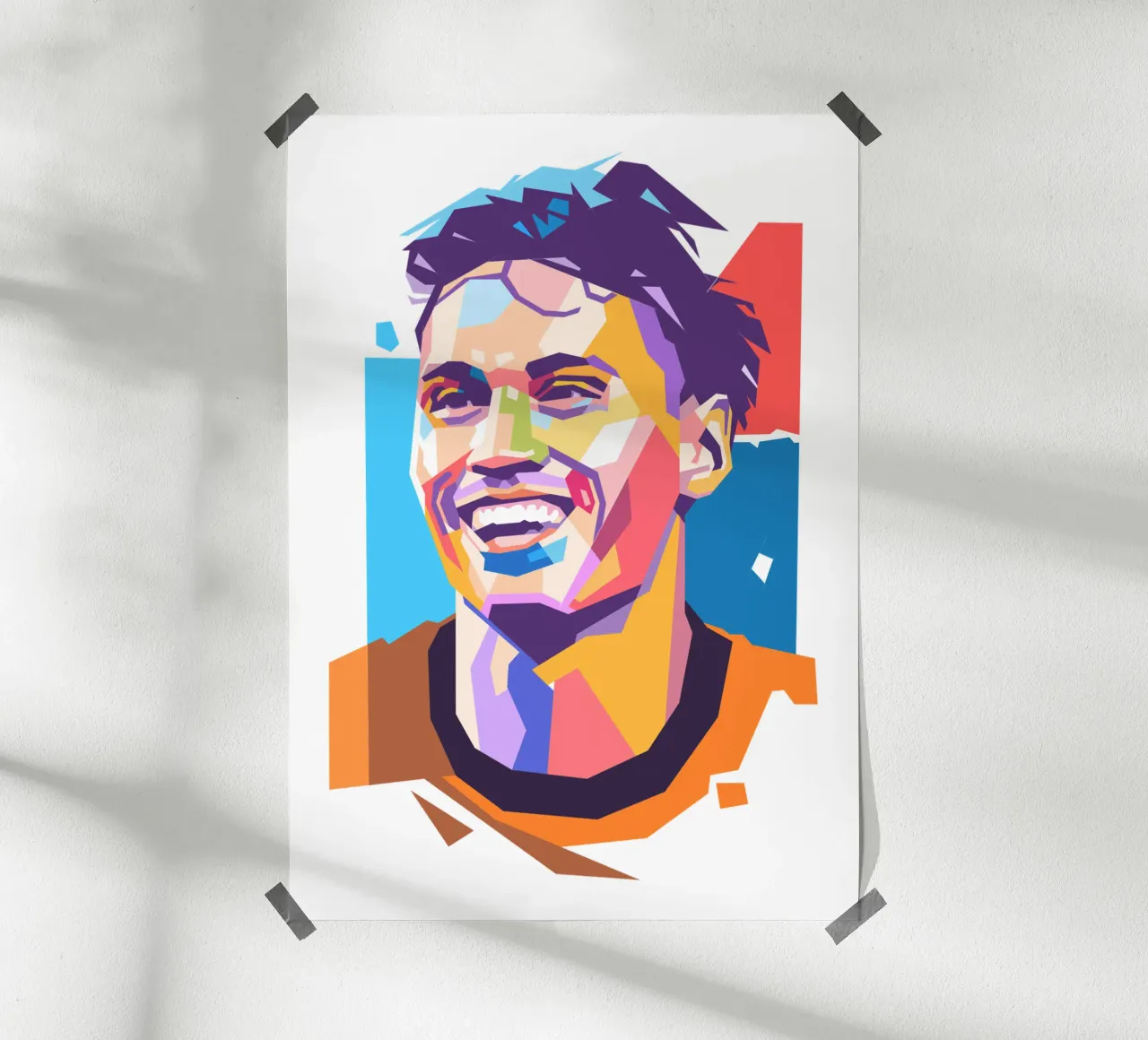 Tijjani Reijnders Pop-Art-Porträt Hahnemühle von Hantamrata