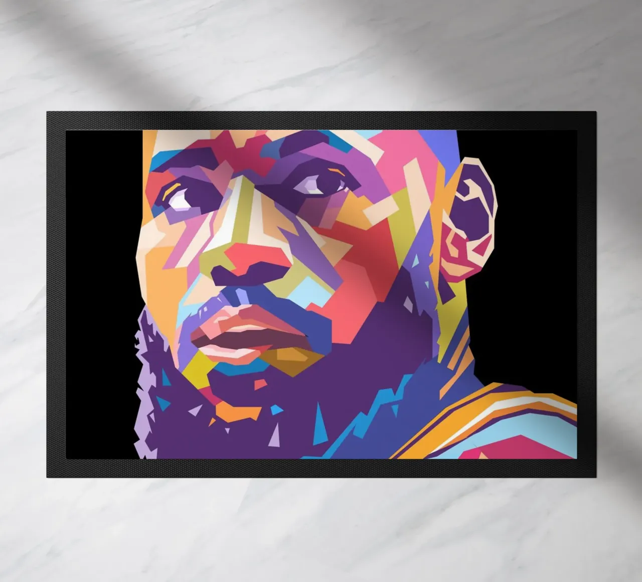 Ritratto pop art di Lebron James zerbino da Hantamrata