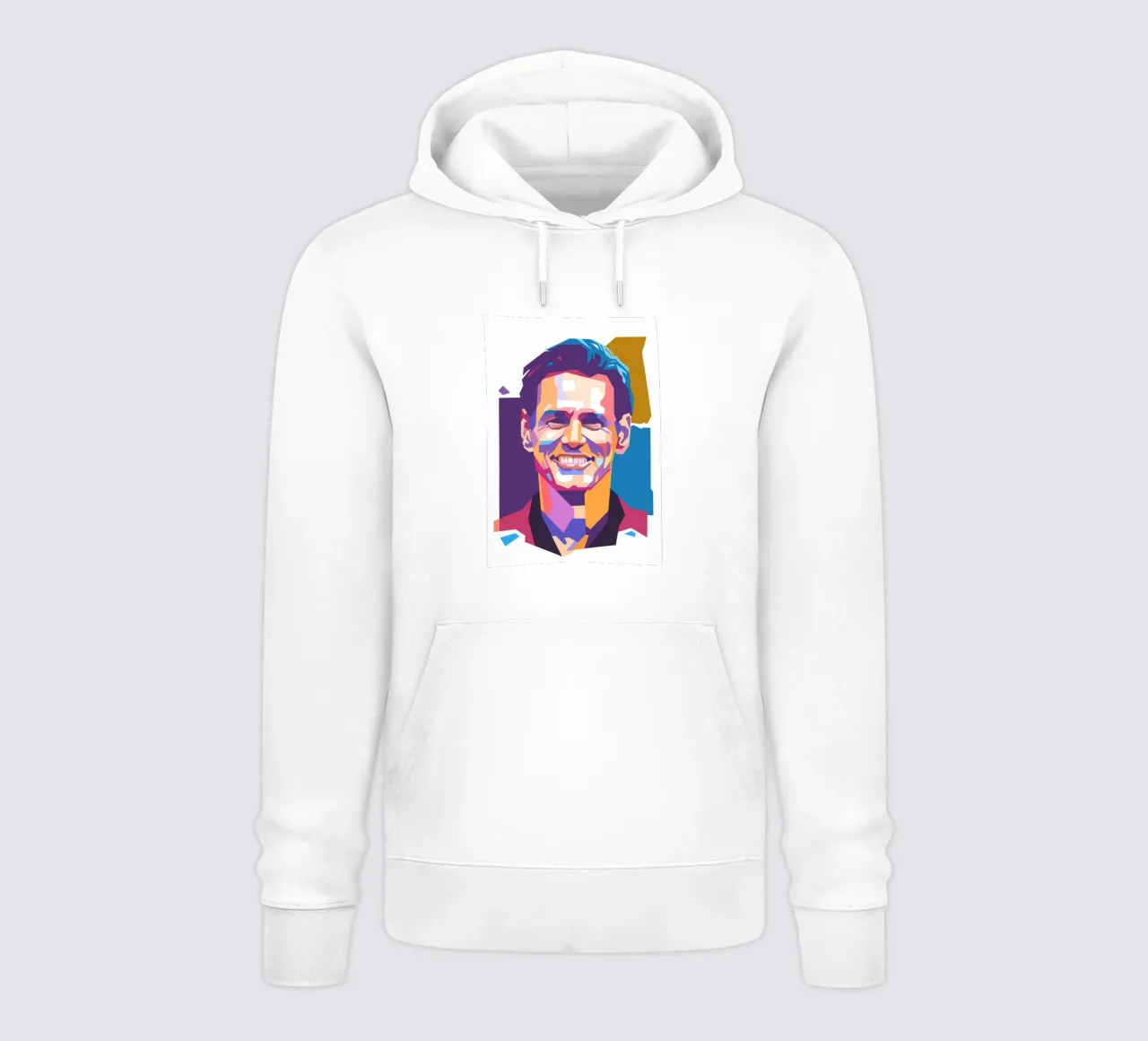 Ritratto pop art di Jim Carrey felpa con cappuccio da Hantamrata