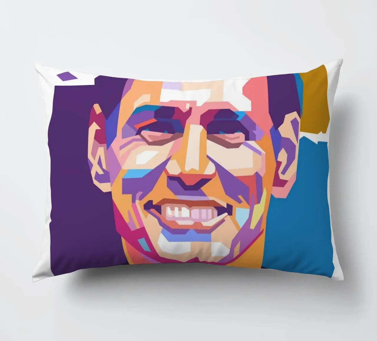 Ritratto pop art di Jim Carrey cuscino da Hantamrata