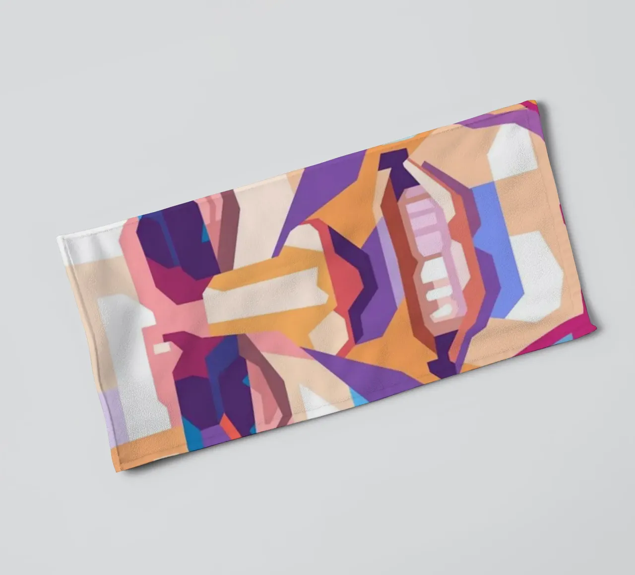 Jim Carrey pop art portrait towel by Hantamrata