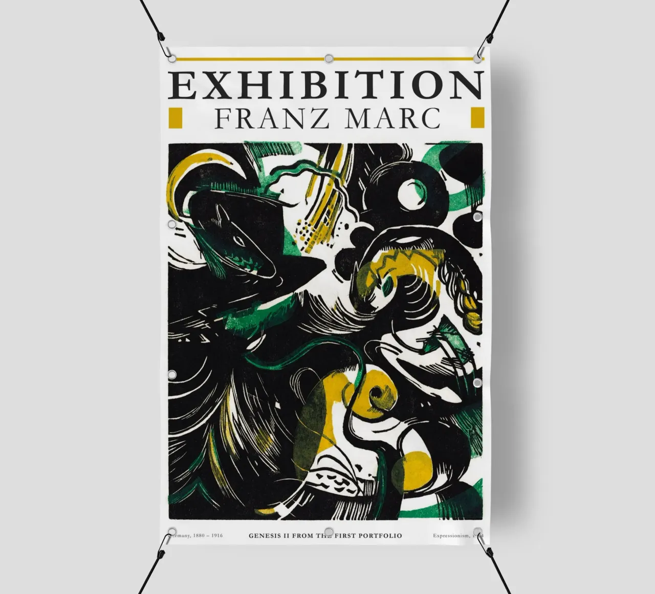 Franz Marc - Genesi II telo in pvc da Old Masters
