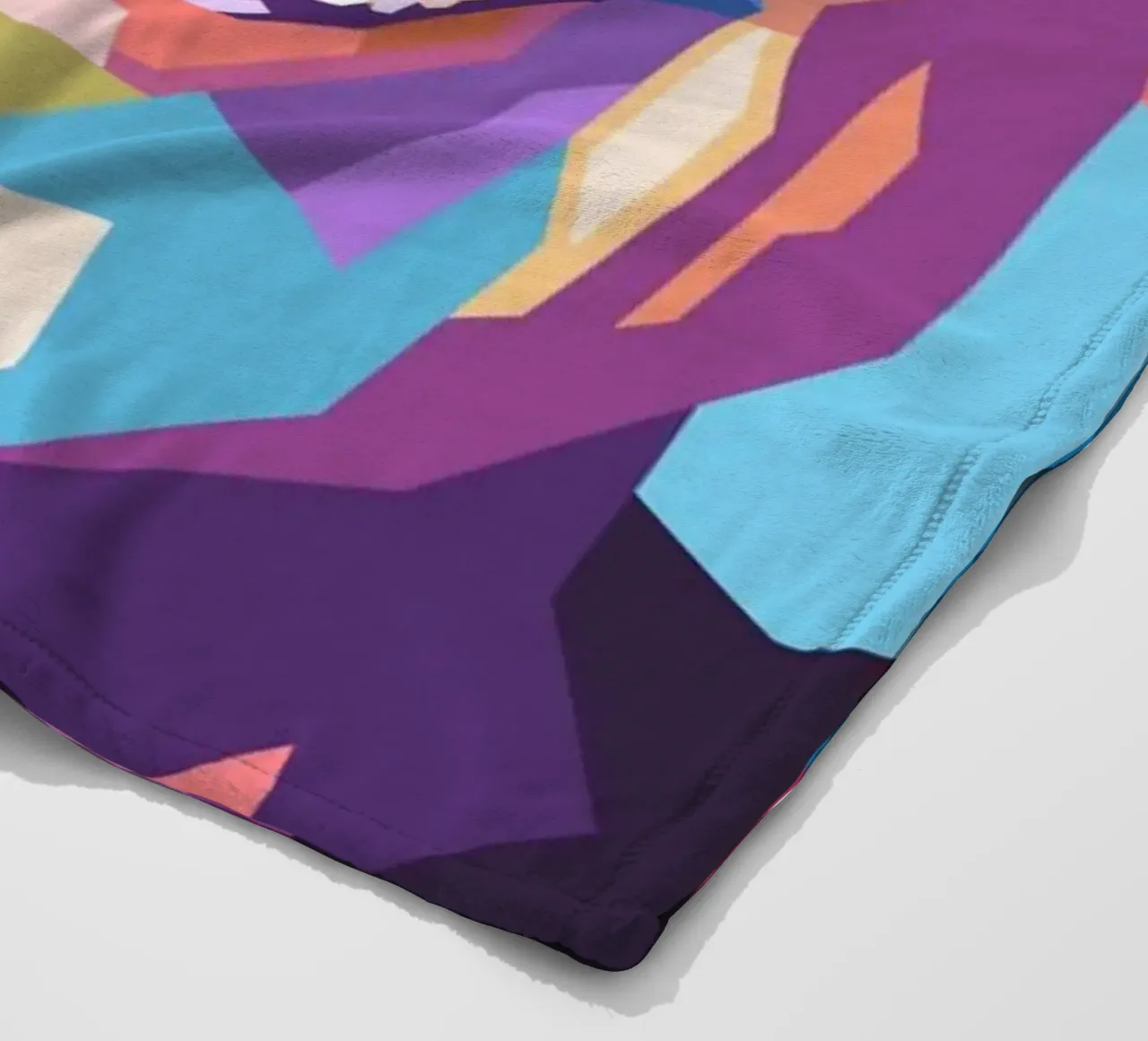 Ritratto pop art di Danzel Washington coperta in pile da Hantamrata