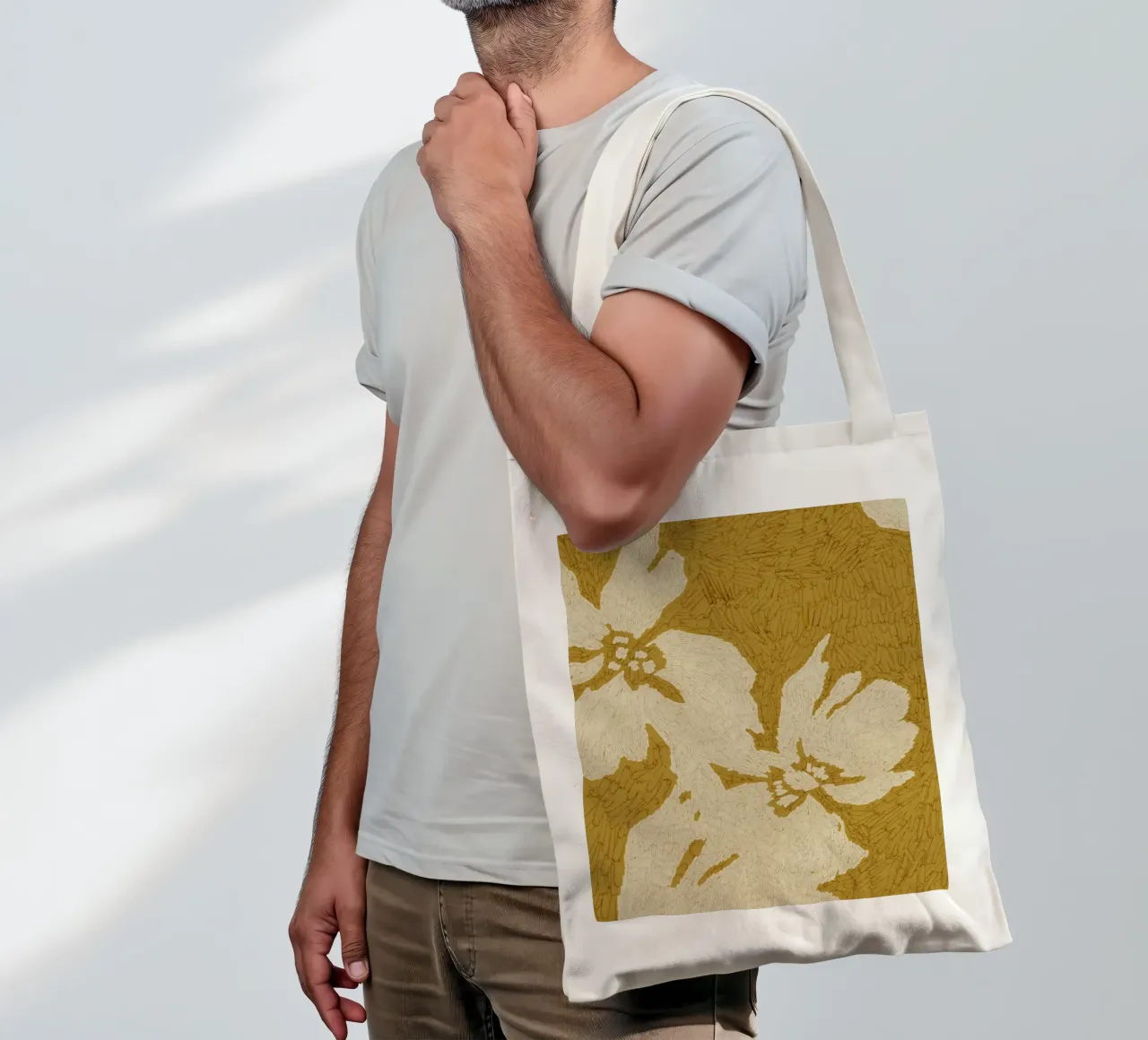 Calm Strokes No 07 borsa in juta da treechild