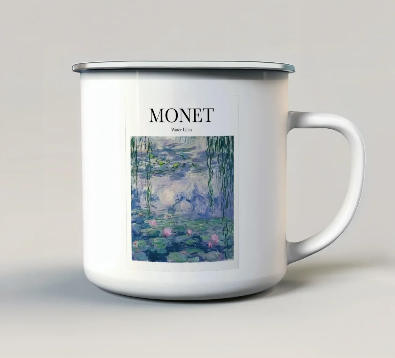 Ninfee - Monet tazza in smalto da Perdana shop