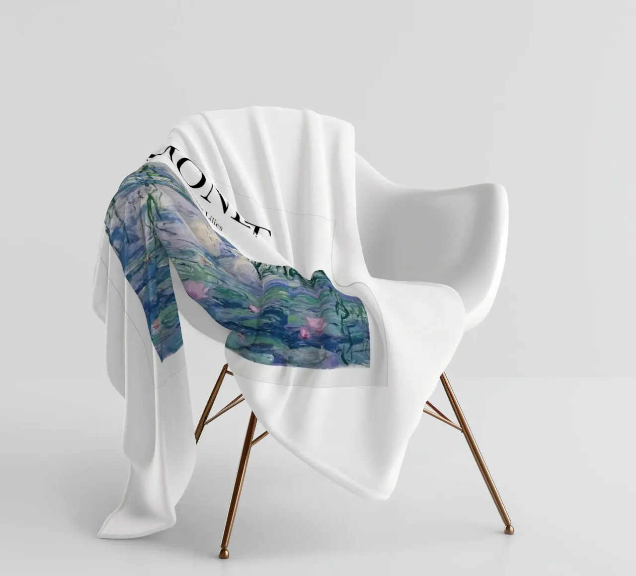 Ninfee - Monet coperta in pile da Perdana shop