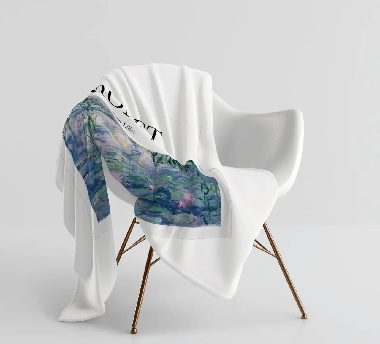 Ninfee - Monet coperta in pile da Perdana shop
