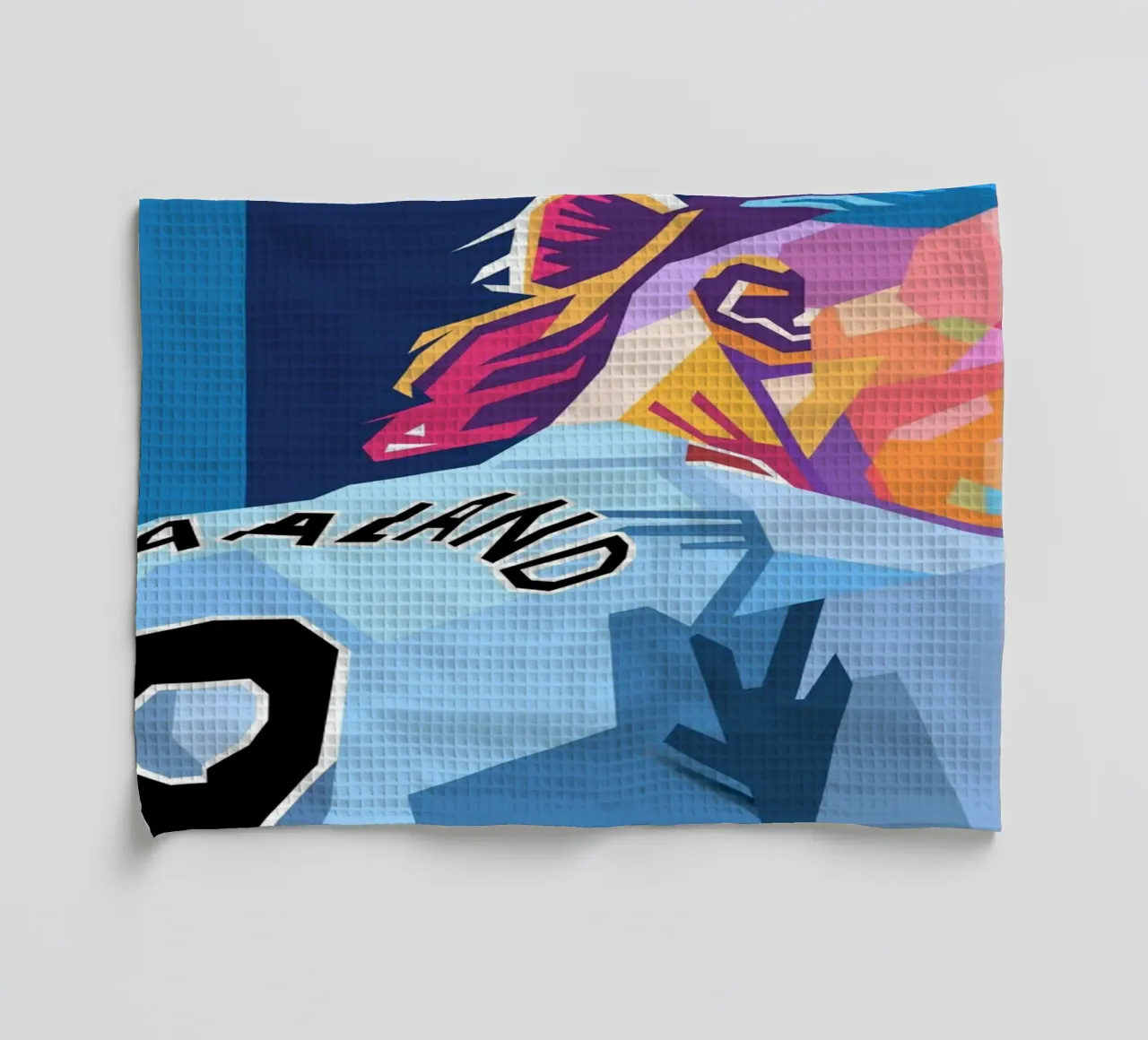 Erling Haaland pop-art portret theedoek van Hantamrata