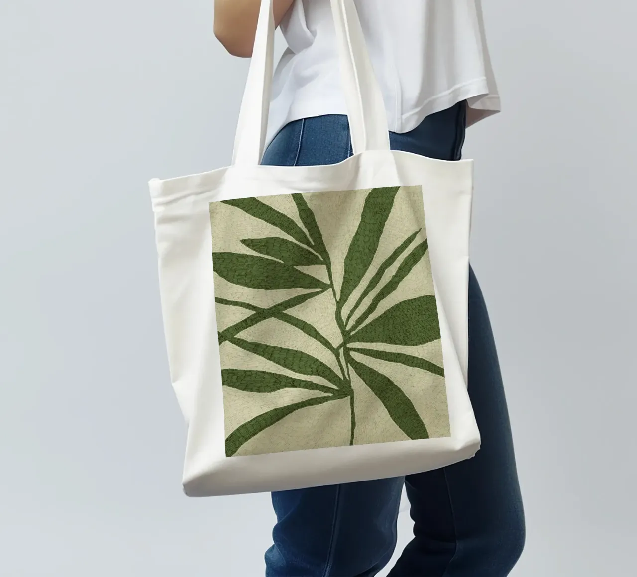 Calm Strokes No 09 borsa in juta da treechild