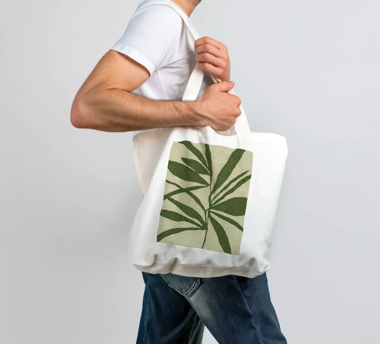 Calm Strokes No 09 borsa in juta da treechild