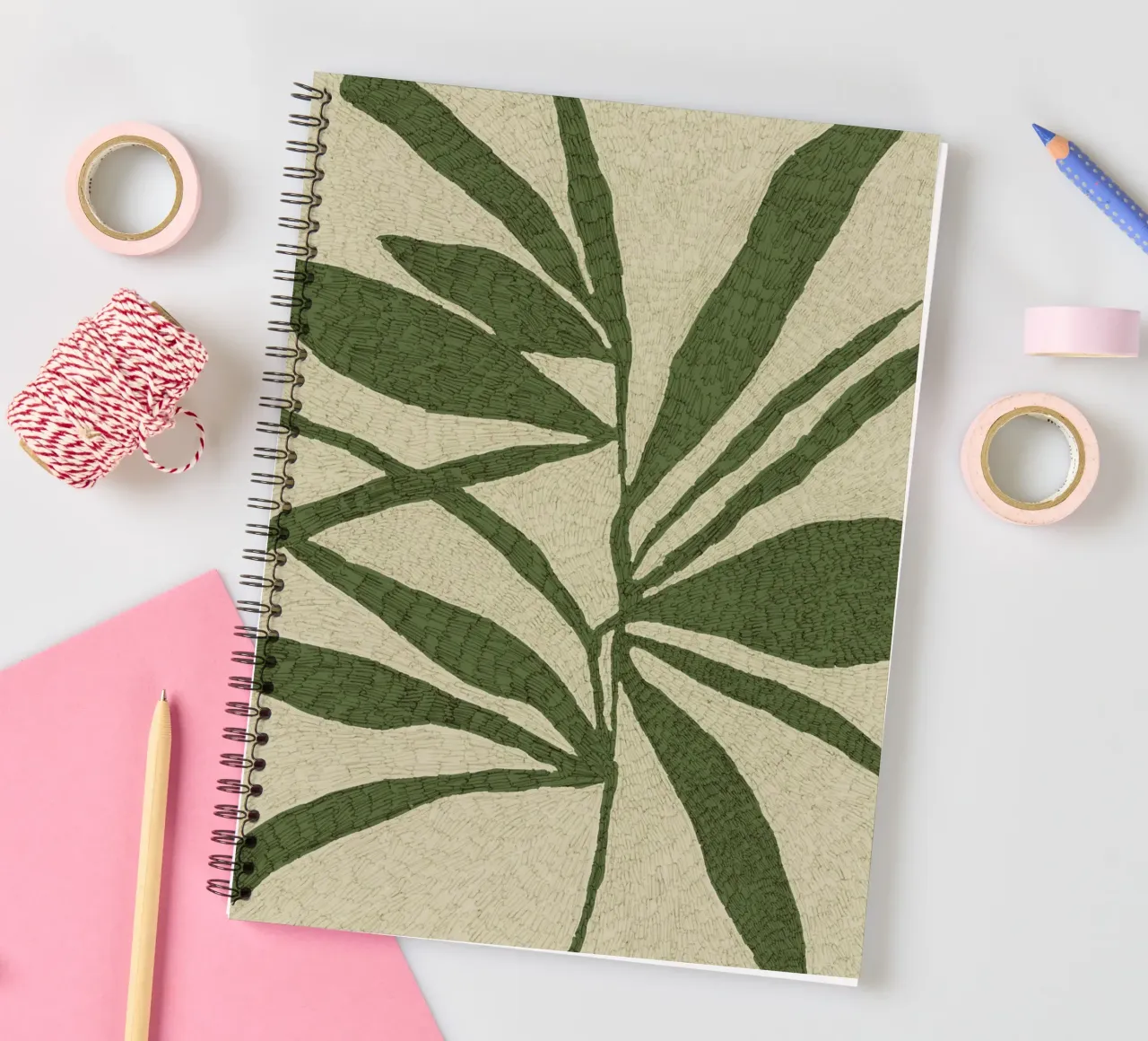 Calm Strokes No 09 spiral notebook by treechild