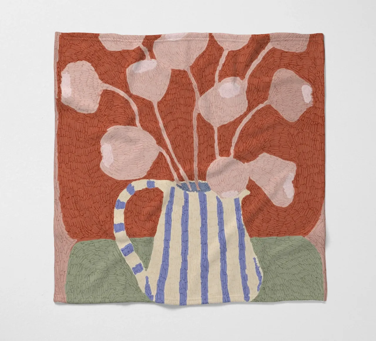 Calm Strokes No 11 coperta in pile da treechild