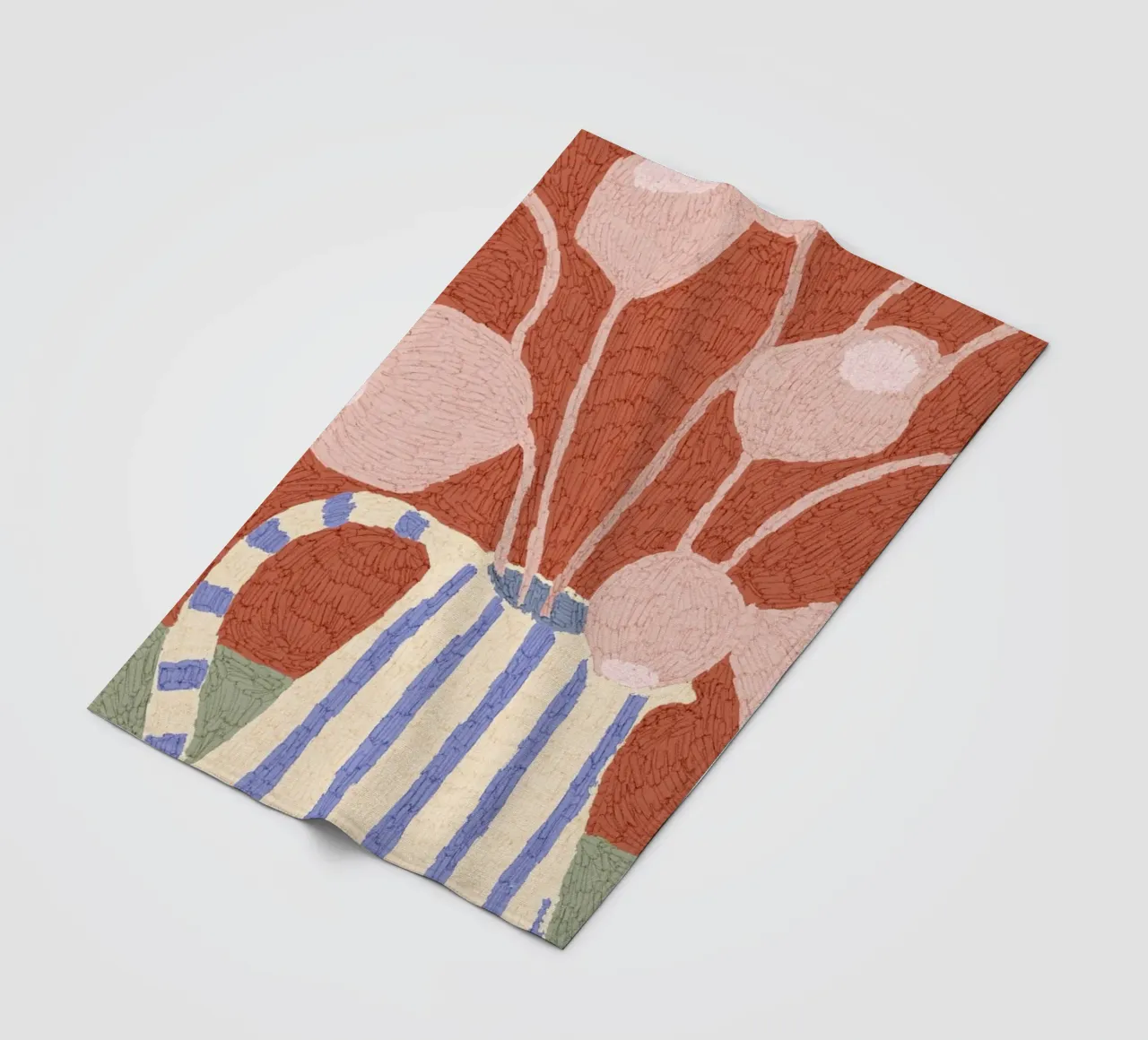 Calm Strokes No 11 coperta in pile da treechild