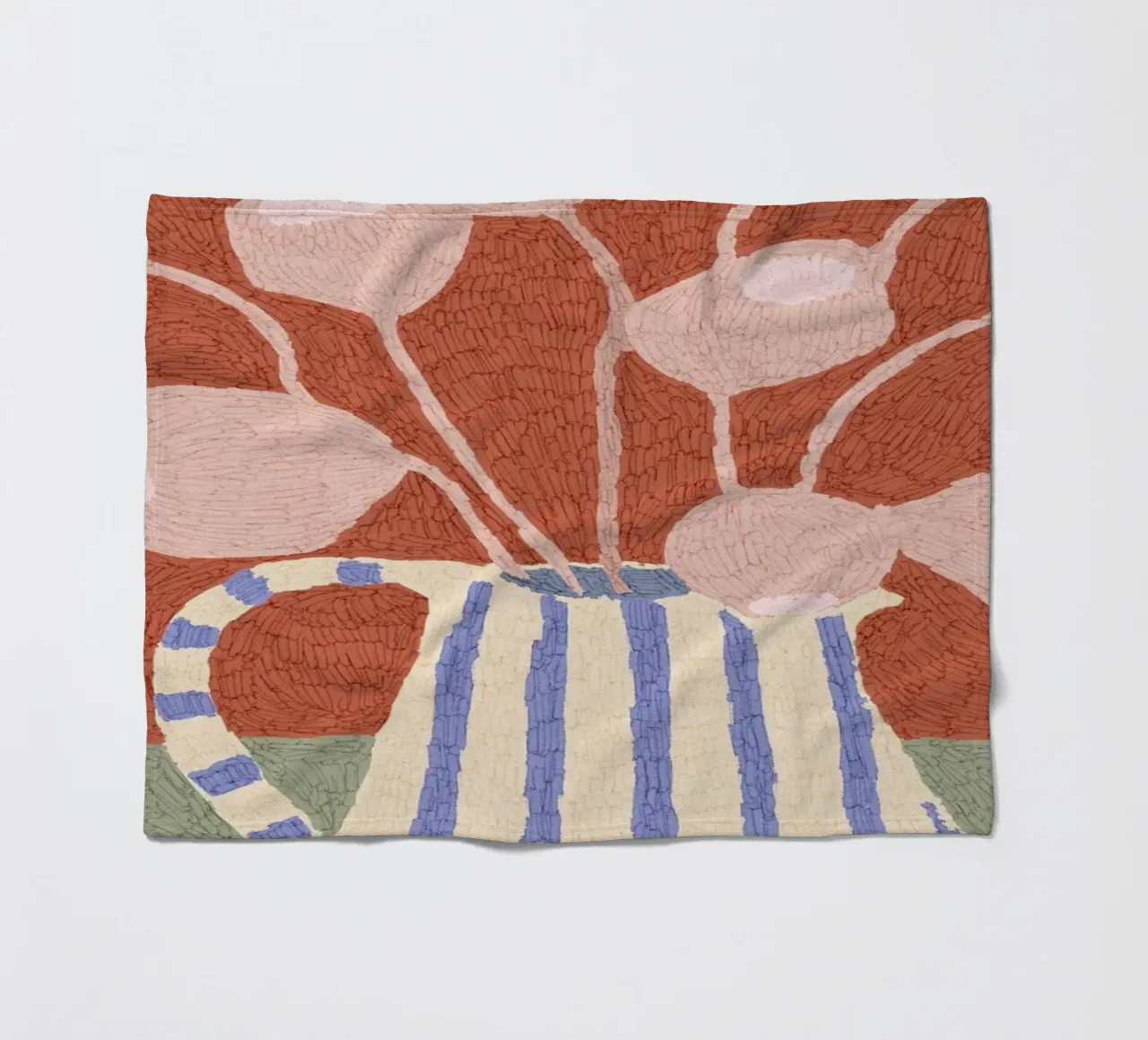 Calm Strokes No 11 coperta in pile da treechild