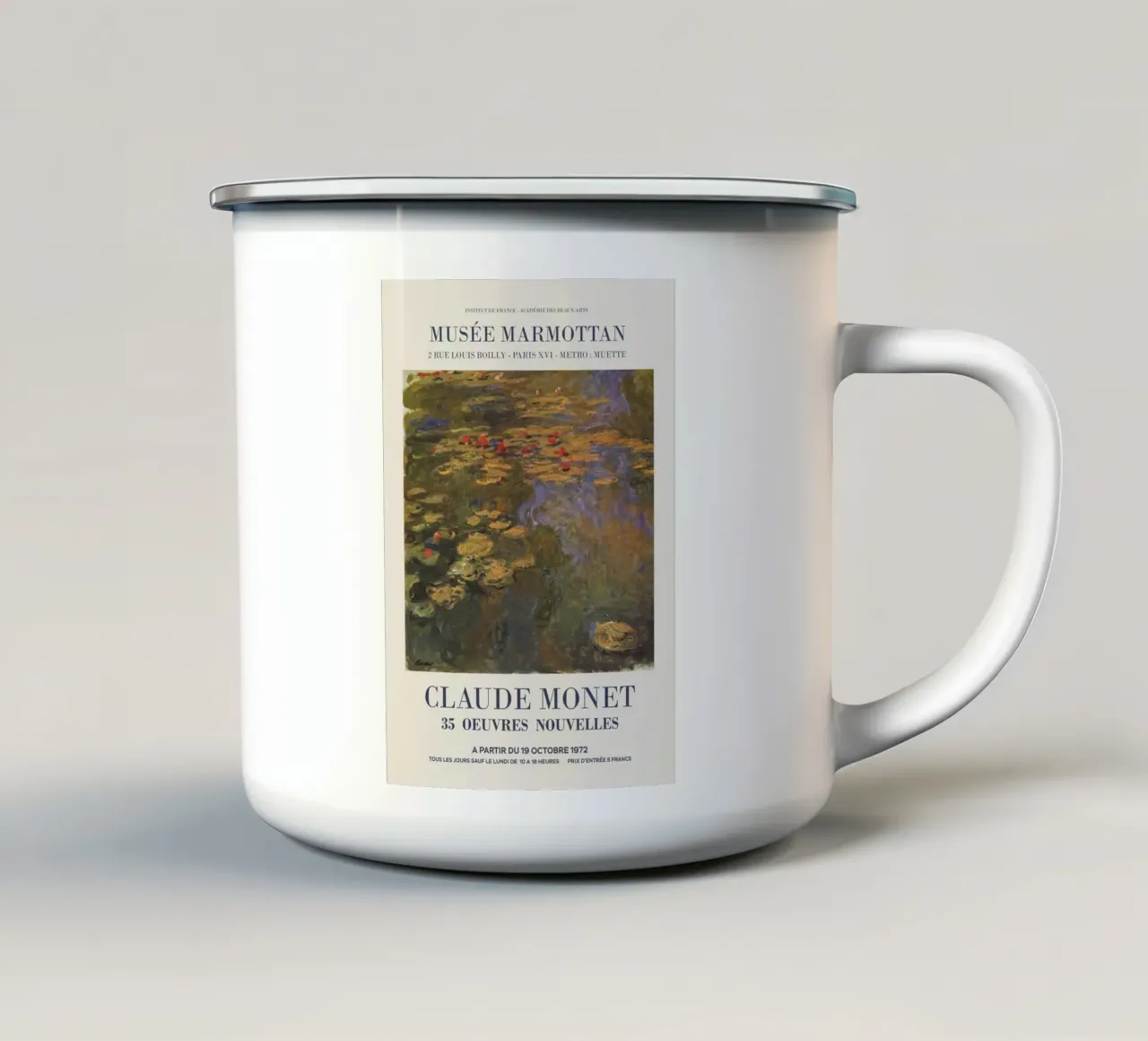 Claude Monet tazza in smalto da Perdana shop