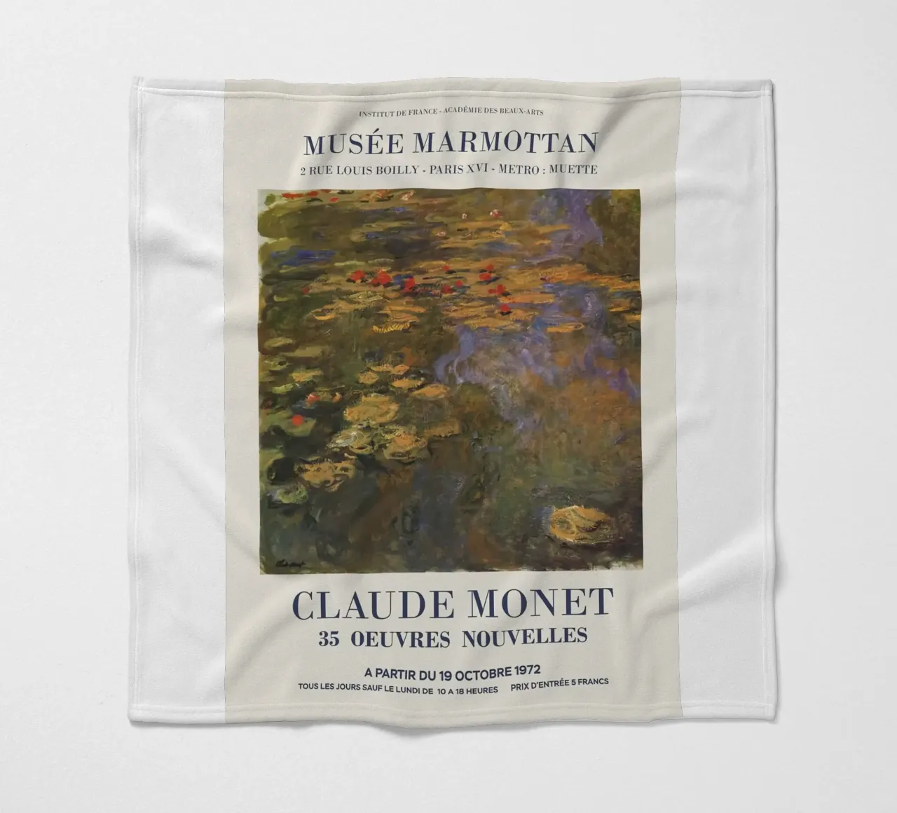 Claude Monet coperta in pile da Perdana shop