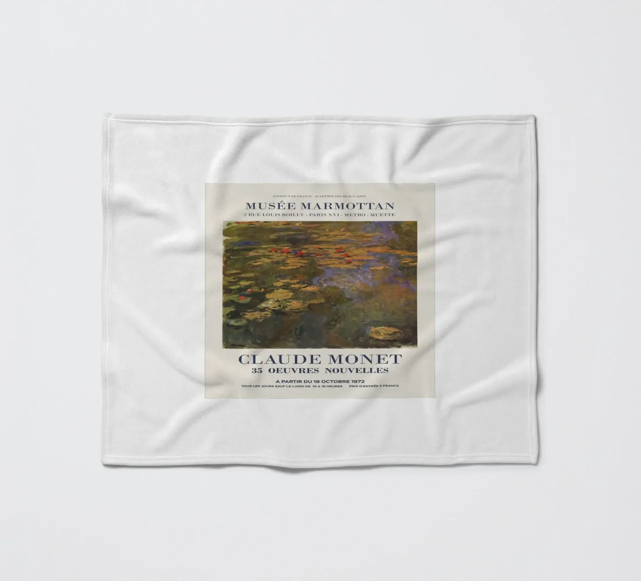 Claude Monet coperta in pile da Perdana shop