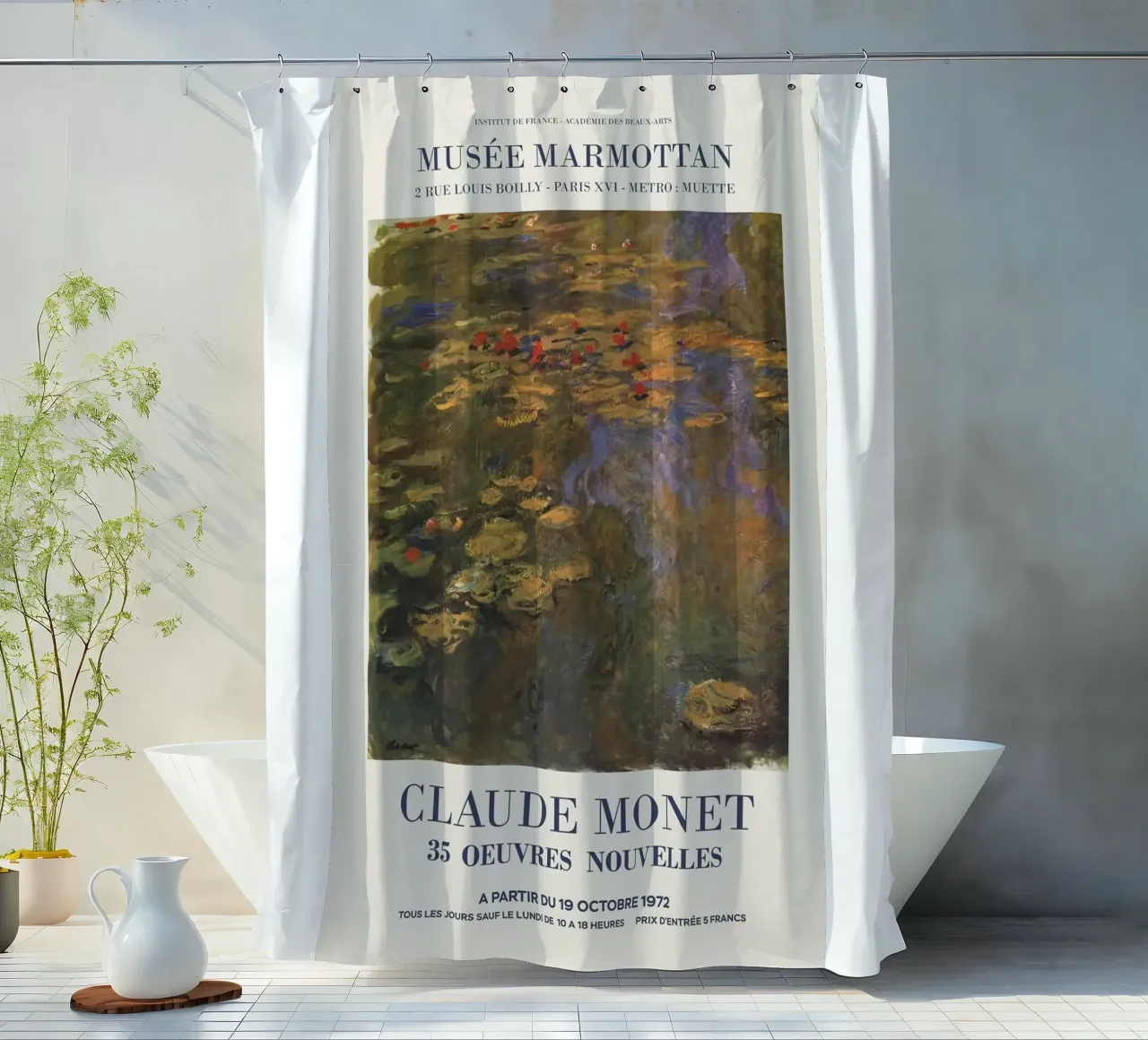 Claude Monet tenda da doccia da Perdana shop