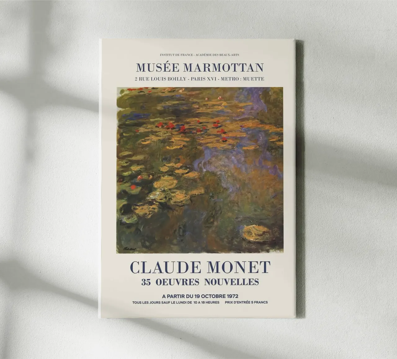 Claude Monet tela con Cornice a cassetta da Perdana shop