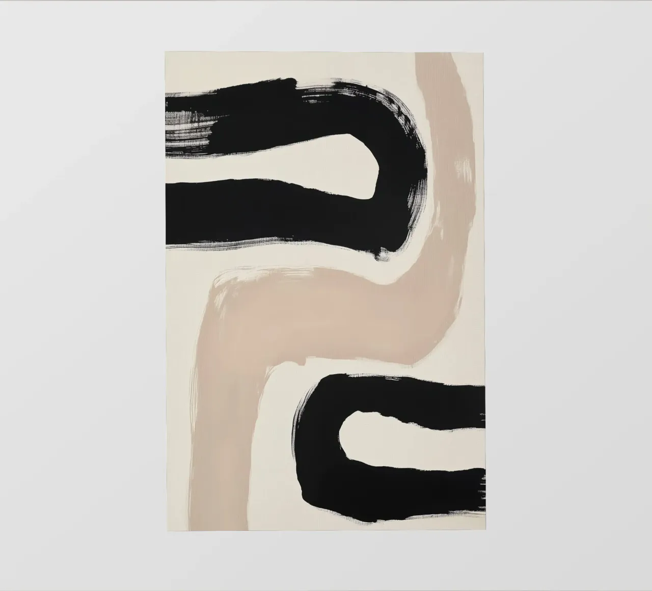 Arte astratta con pennellate audaci telo in pvc da Melloi Art Print