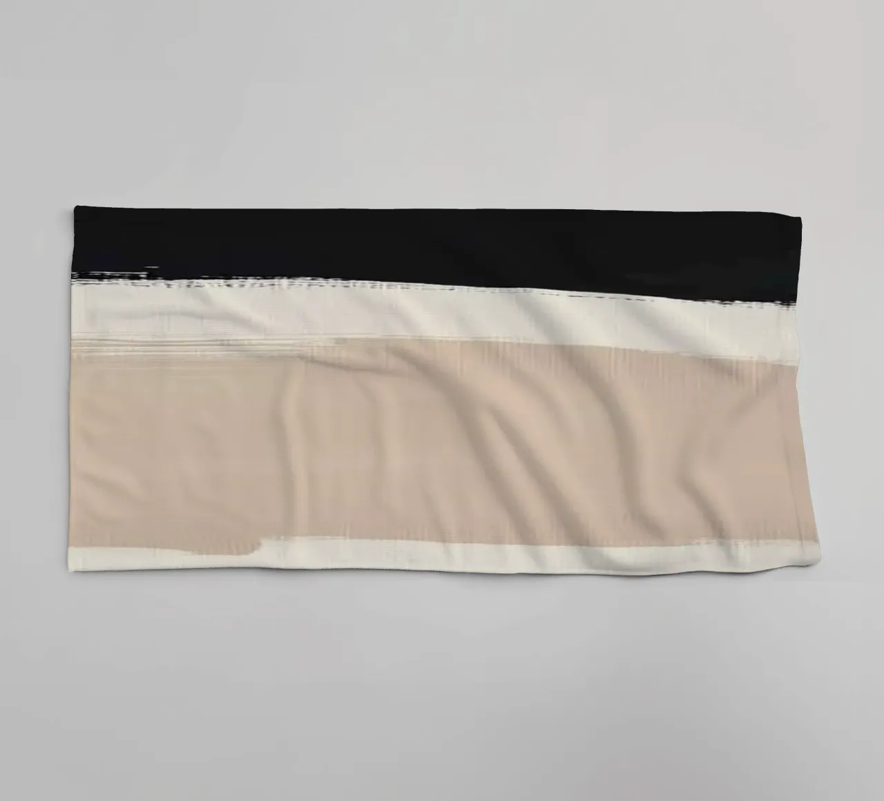 Abstract Art with Bold Brush Strokes towel by Melloi Art Print