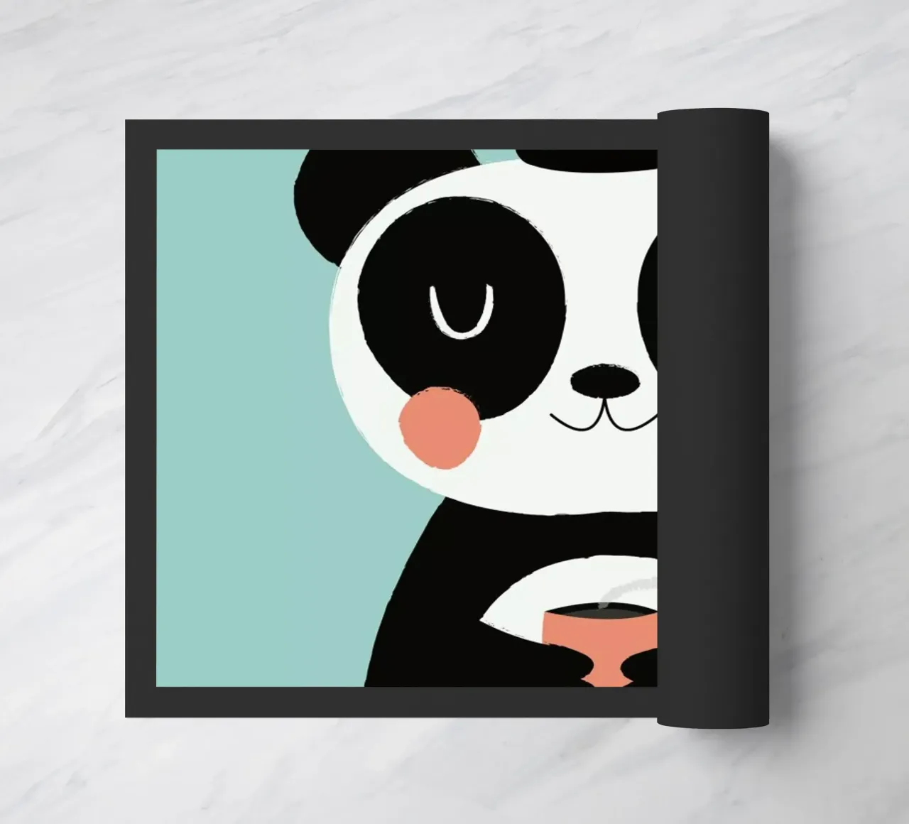 Panda Loves Coffee zerbino da Karin Bijlsma