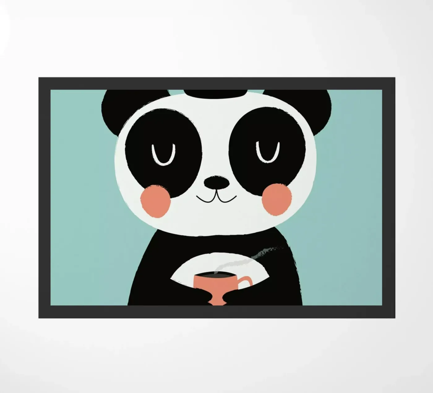 Panda Loves Coffee zerbino da Karin Bijlsma