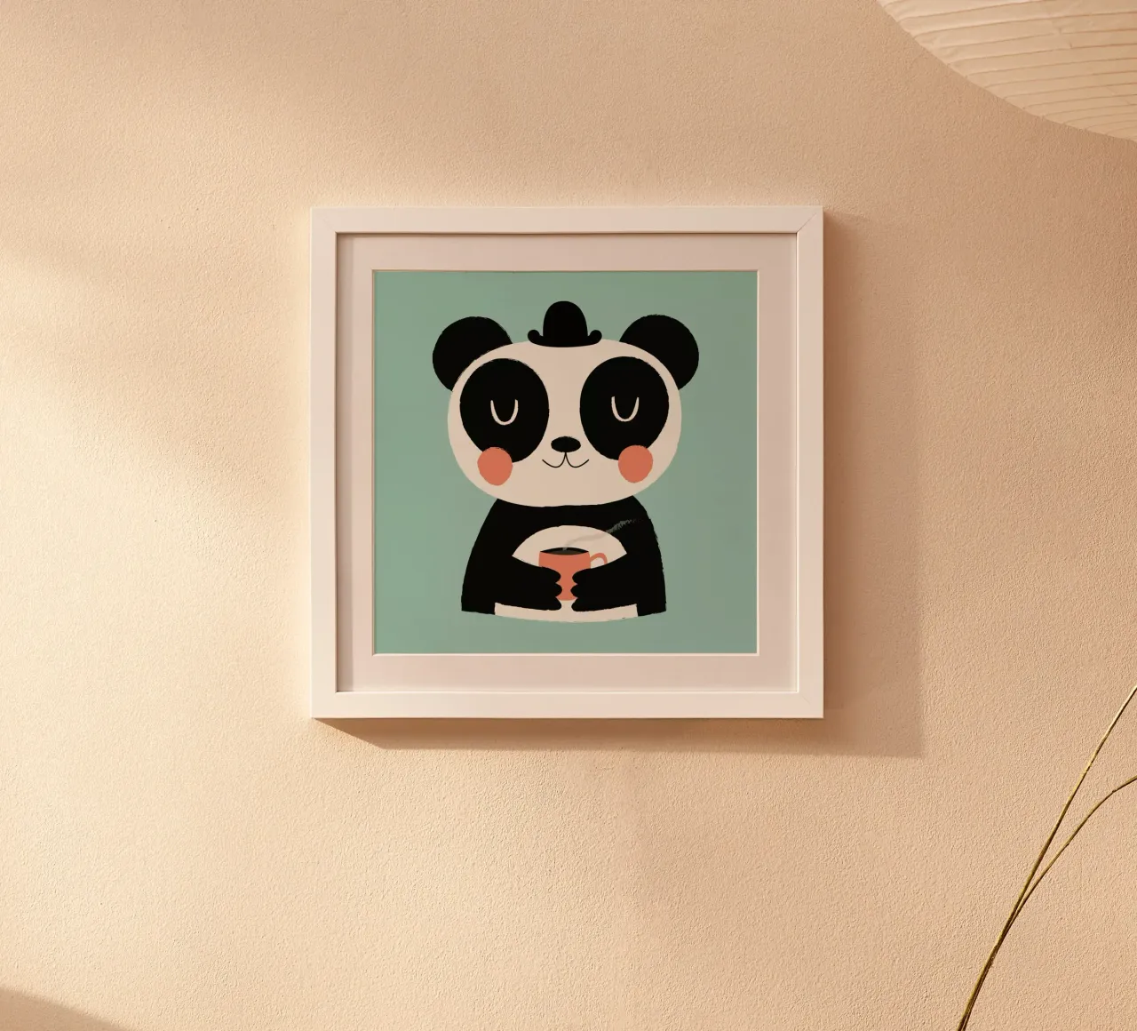 Panda Loves Coffee poster da Karin Bijlsma