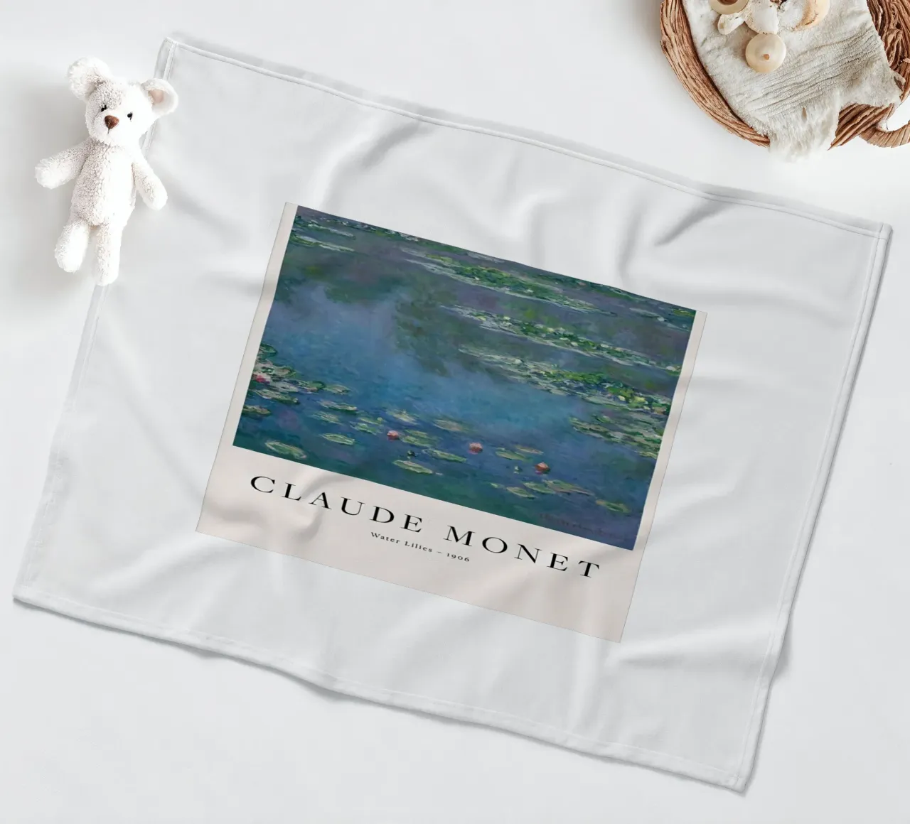 Claude Monet - Ninfee coperta in pile da Perdana shop
