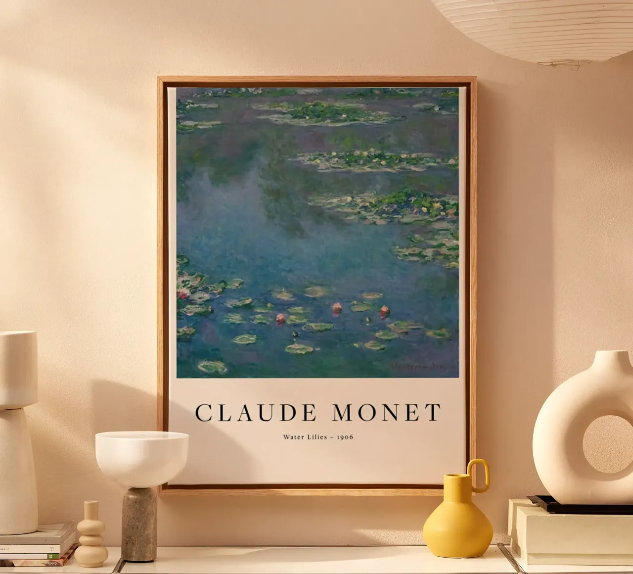 Claude Monet - Ninfee tela con Cornice a cassetta da Perdana shop