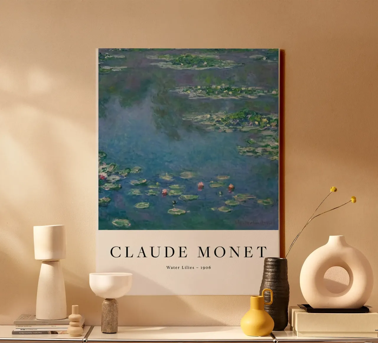 Claude Monet - Ninfee tela con Cornice a cassetta da Perdana shop