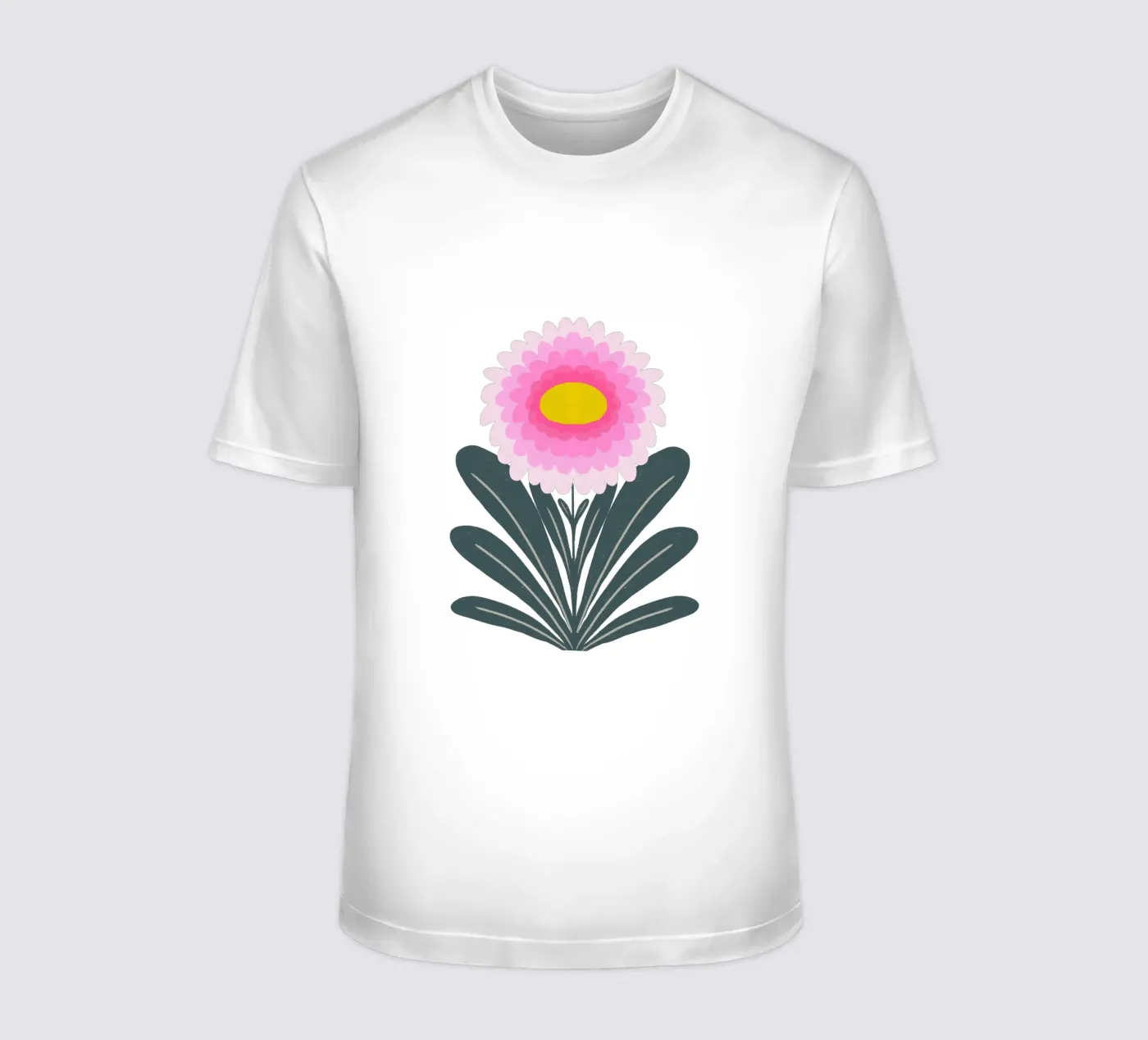 Crisantemo - rosa e menta t-shirt da Wackapacka