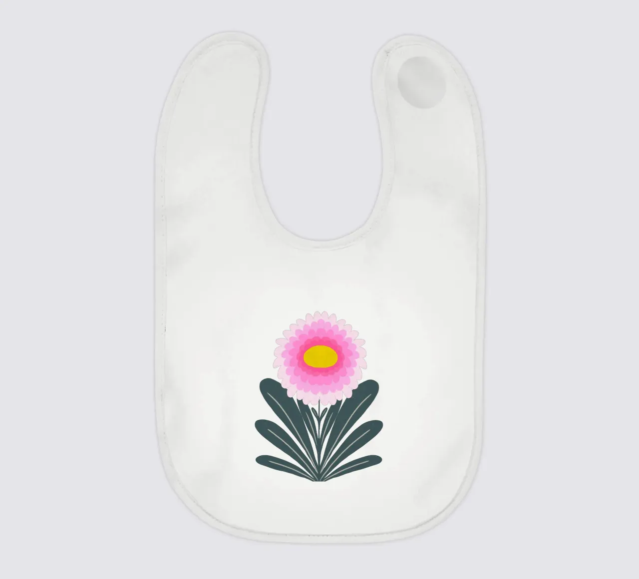 Chrysanthemum - pink and mint bavaglino da Wackapacka