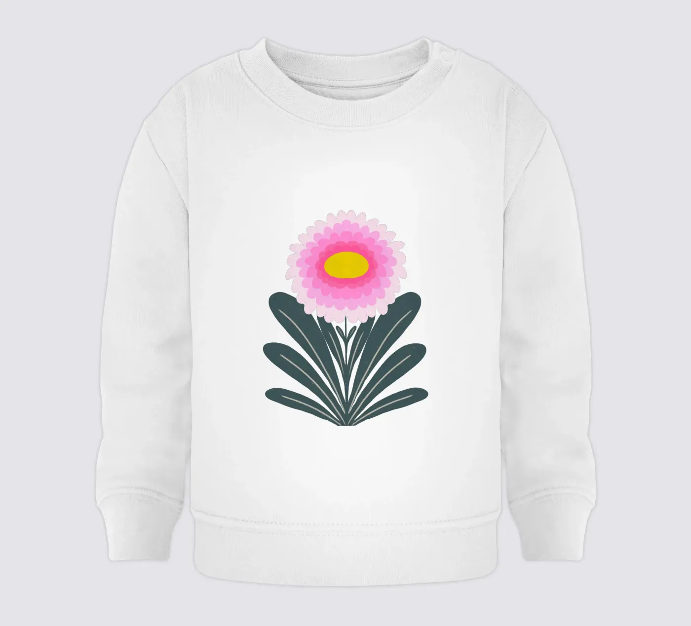 Crisantemo - rosa e menta felpa neonato da Wackapacka
