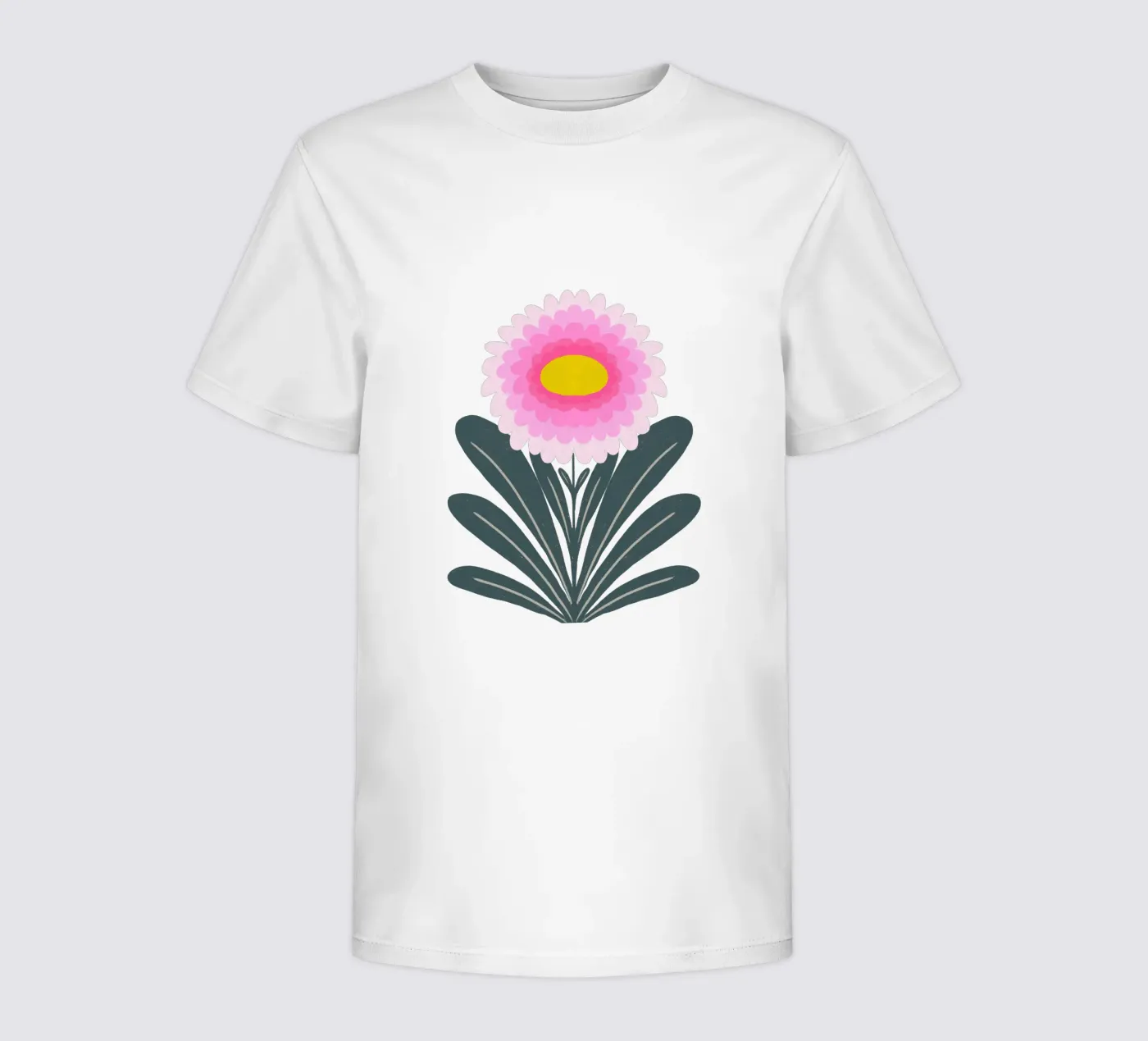 Chrysanthemum - pink and mint Kinder T-Shirt von Wackapacka