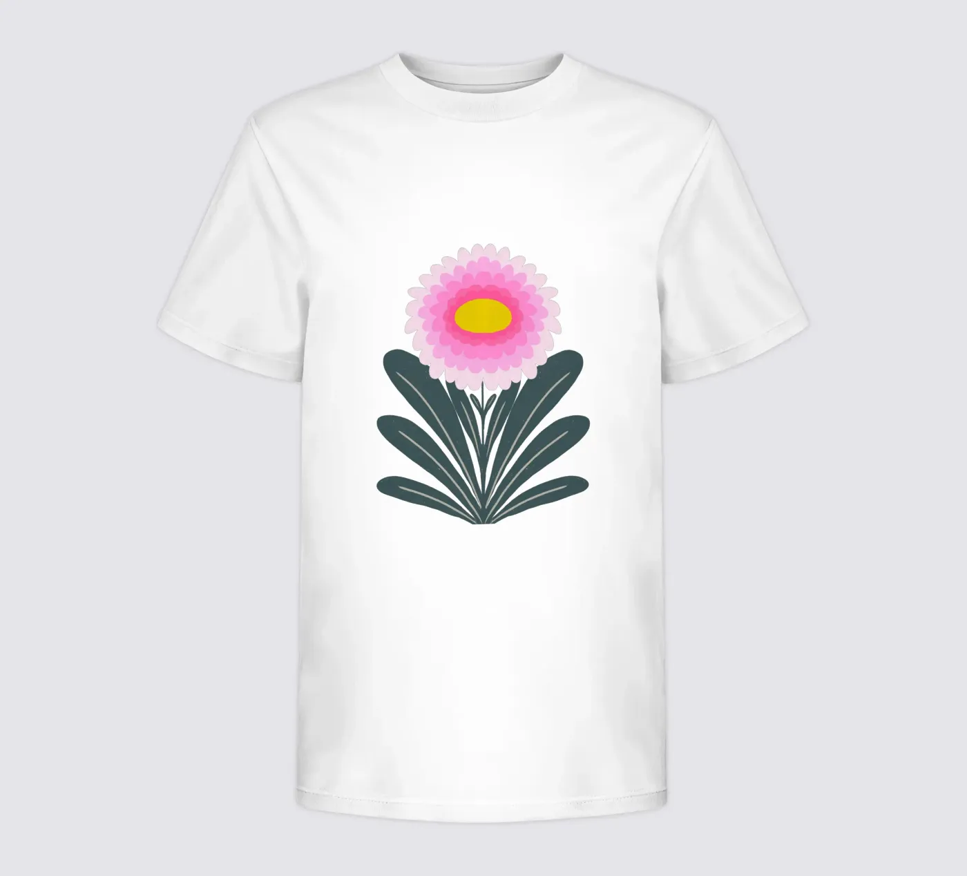Crisantemo - rosa e menta t-shirt bambini da Wackapacka