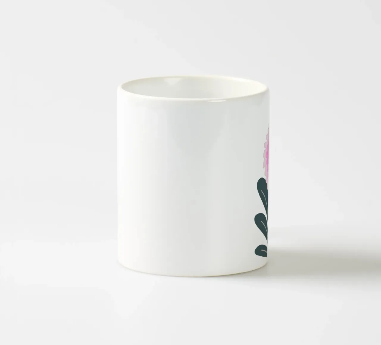 Crisantemo - rosa e menta tazza in ceramica da Wackapacka