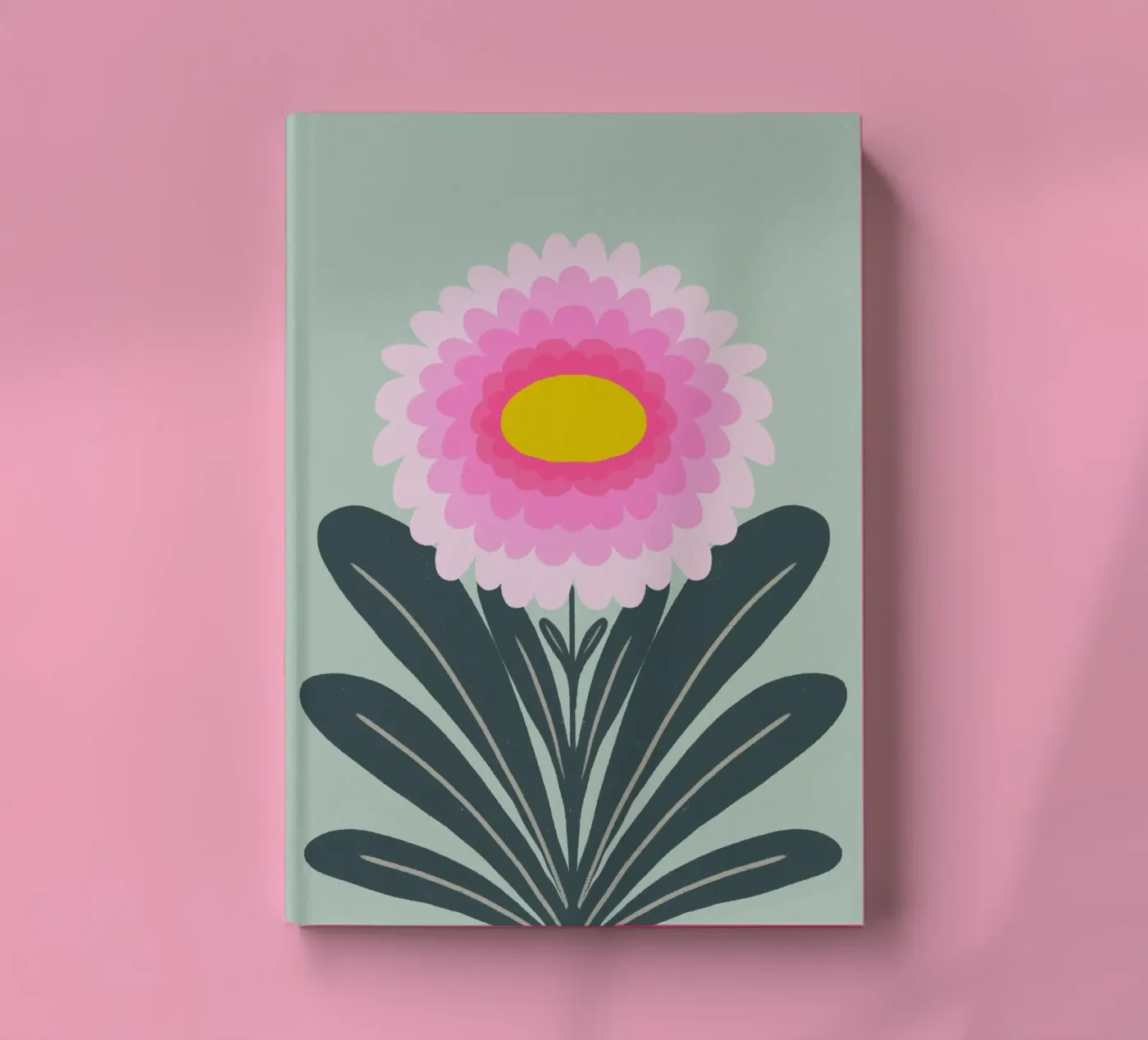 Crisantemo - rosa e menta quaderno da Wackapacka