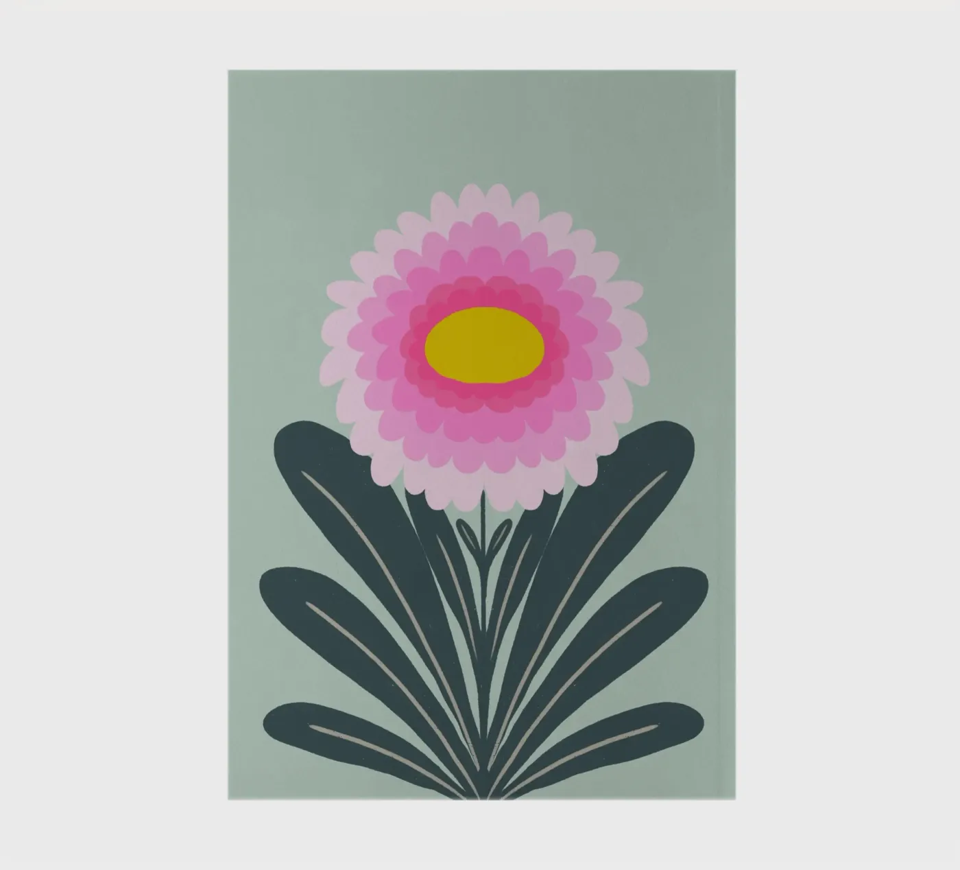 Crisantemo - rosa e menta quaderno da Wackapacka