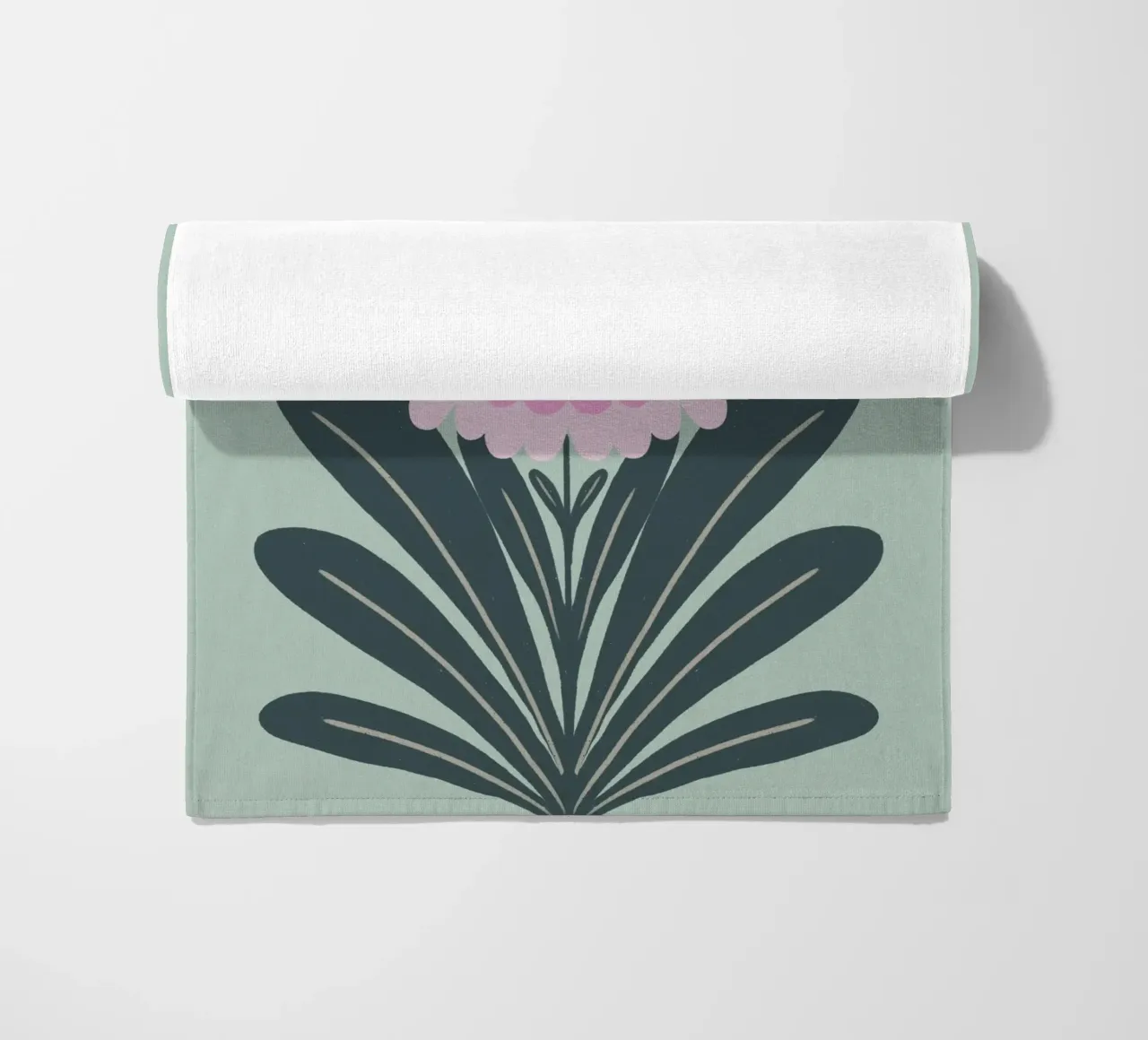 Crisantemo - rosa e menta telo mare da Wackapacka