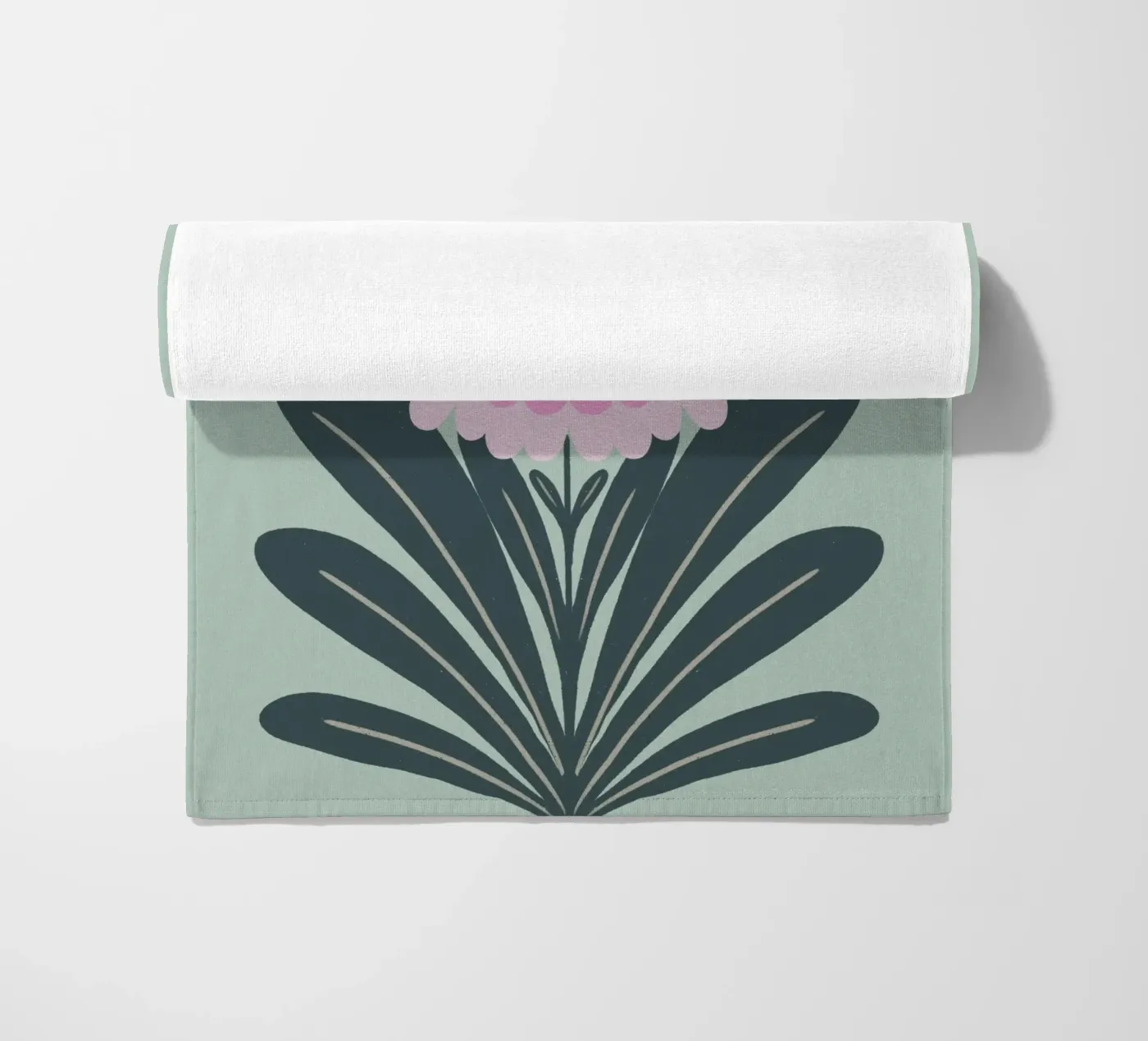 Crisantemo - rosa e menta telo mare da Wackapacka