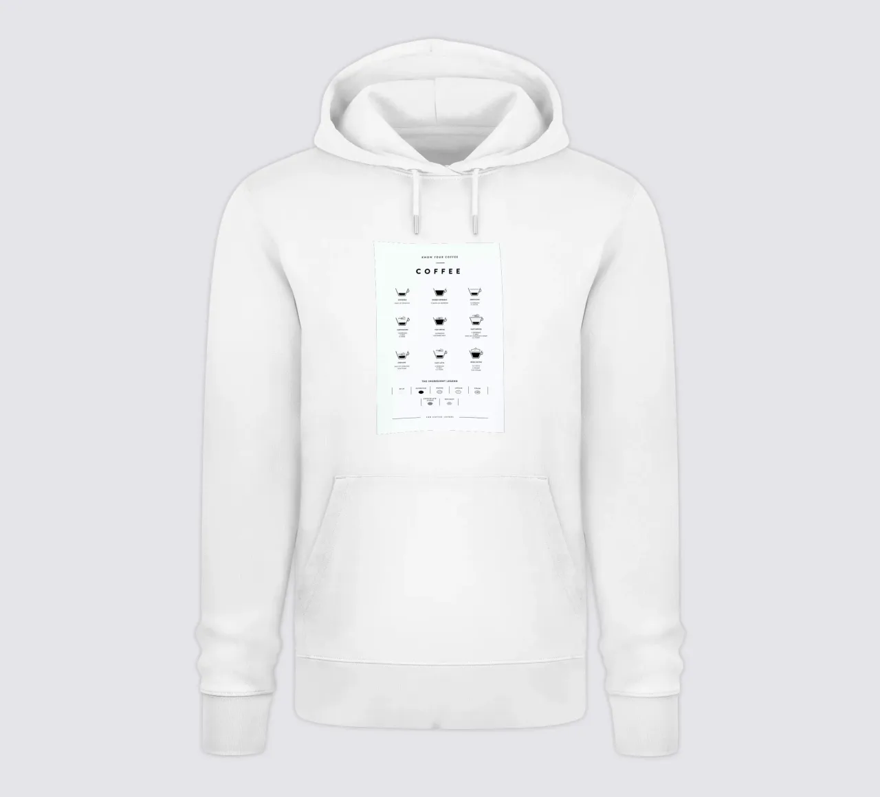 Coffee Chart hoodie by daylight design studio