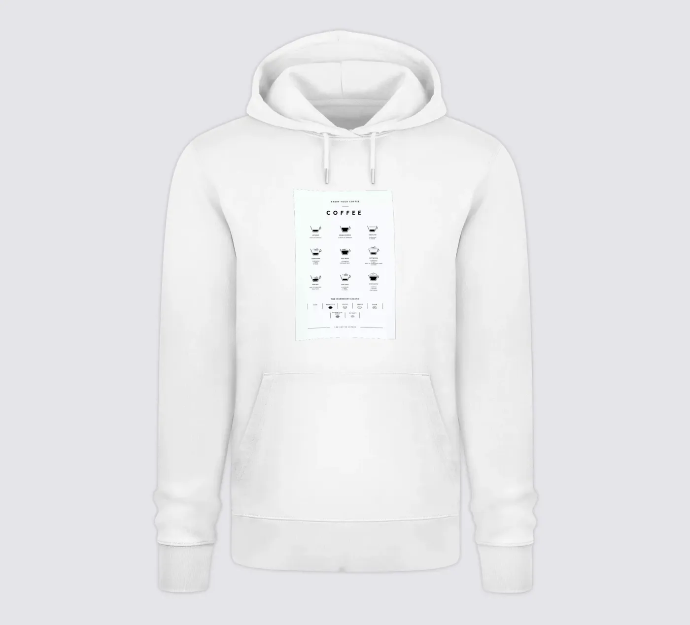 Coffee Chart felpa con cappuccio da daylight design studio