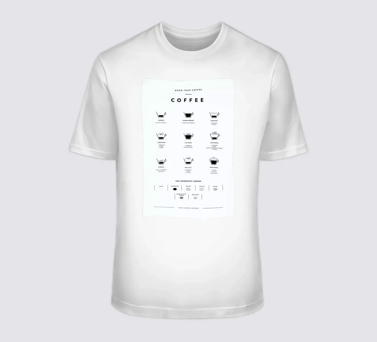 Coffee Chart t-shirt da daylight design studio
