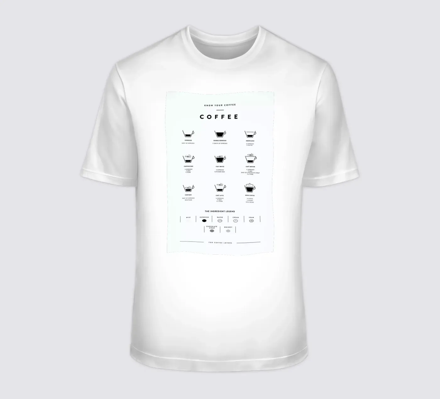 Coffee Chart t-shirt da daylight design studio