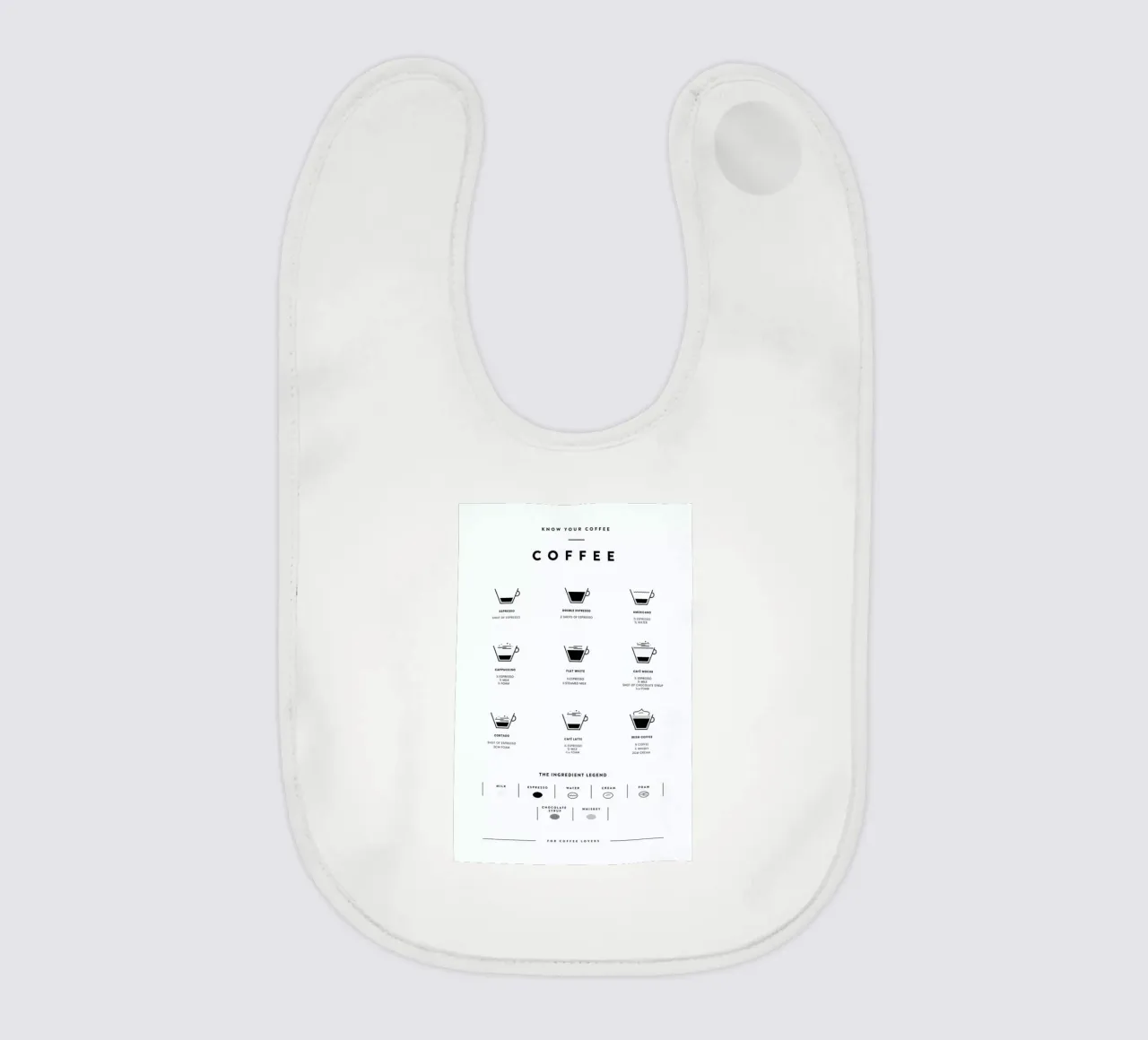 Coffee Chart Babylätzchen von daylight design studio