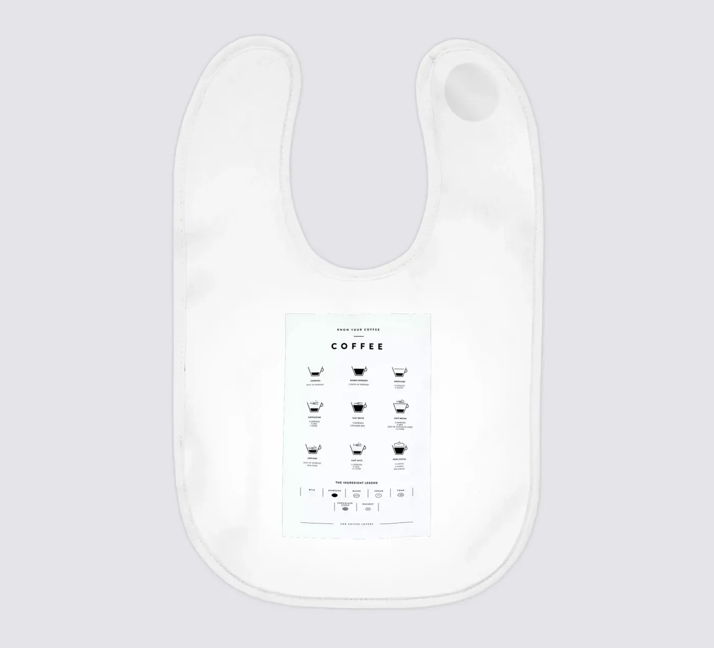 Coffee Chart baby slabbetje van daylight design studio